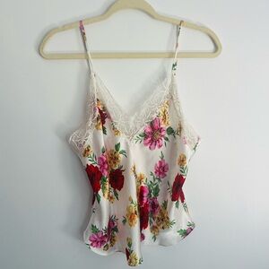 Victoria’s Secret Vintage Gold Label Floral Lace Tank Top Cami